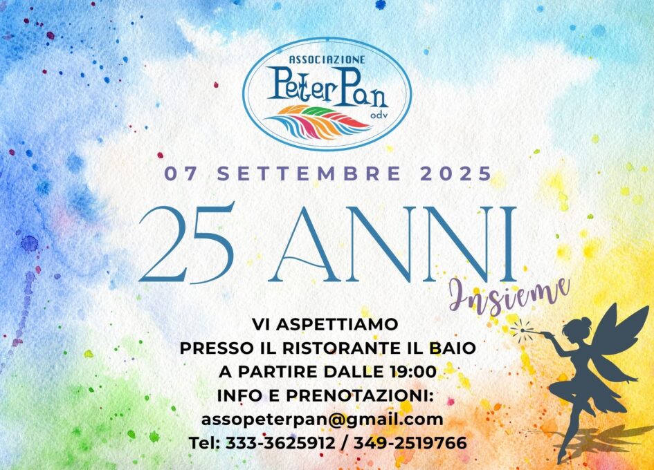 Peter Pan Spoleto 25 anni